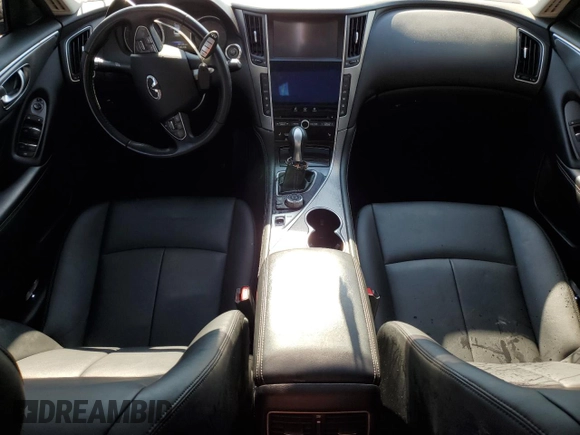 2015 Infiniti Q50 Premium with VIN JN1BV7APXFM344065, listed as a Copart auction lot 61859345 with 39,145 mi miles and Salvage title. Bid and sale history available at DreamBid. Image 8.