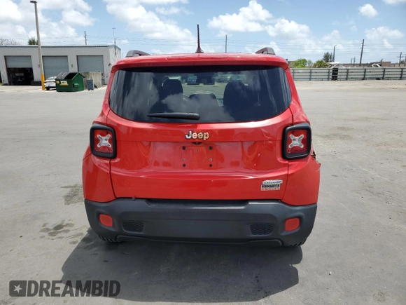 2017 Jeep Renegade Latitude with VIN ZACCJABB6HPF75773, listed as a Copart auction lot 54577855 with 50,425 mi miles and Salvage Title. Bid and sale history available at carsss.com. Image 6.