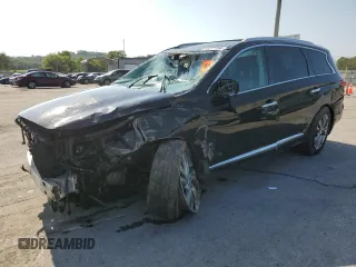 2013 Infiniti JX35 with VIN 5N1AL0MNXDC328902, listed as a Copart auction lot 65277594 with 144,842 mi miles and Salvage Title. Bid and sale history available at carsss.com. Image 1.
