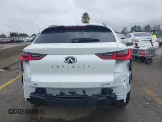 2024 Infiniti QX55 Luxe with VIN 3PCAJ5JR1RF110064, listed as a IAAI auction lot 41562972 with 4,163 mi miles and . Bid and sale history available at DreamBid. Image 17.