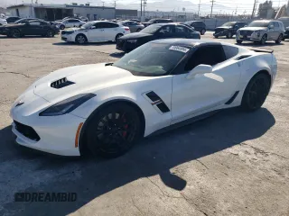 2017 Chevrolet Corvette Grand Sport 1LT with VIN 1G1YW2D78H5112055, listed as a Copart auction lot 70064994 with 36,739 mi miles and Salvage Title. Bid and sale history available at carsss.com. Image 1.