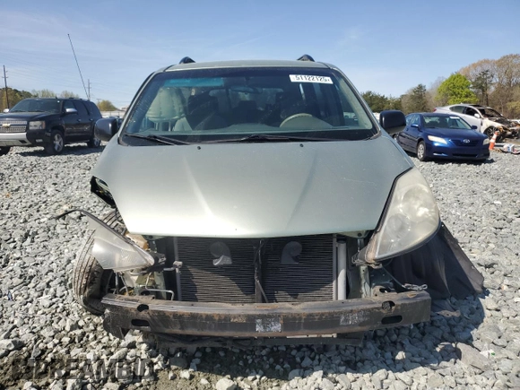 2008 Toyota Sienna CE with VIN 5TDZK23CX8S136339, listed as a Copart auction lot 51931555 with 174,665 mi miles and Salvage Title. Bid and sale history available at carsss.com. Image 5.