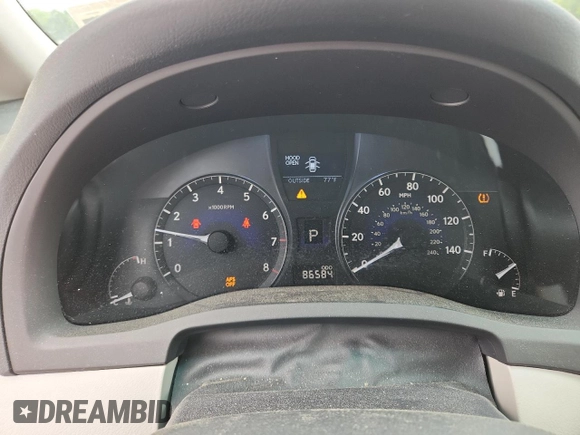 2010 Lexus RX 350 with VIN JTJZK1BA2A2407124, listed as a Copart auction lot 58036855 with 86,584 mi miles and Salvage title. Bid and sale history available at DreamBid. Image 9.