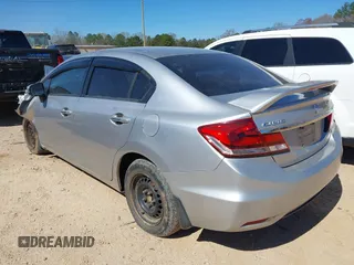 2014 Honda Civic LX with VIN 19XFB2F54EE023704, listed as a IAAI auction lot 41850454 with 196,703 mi miles and . Bid and sale history available at DreamBid. Image 3.