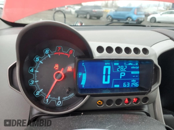 2015 Chevrolet Sonic LS with VIN 1G1JA6SG2F4182793, listed as a Copart auction lot 43841065 with 63,195 mi miles and Salvage title. Bid and sale history available at DreamBid. Image 9.