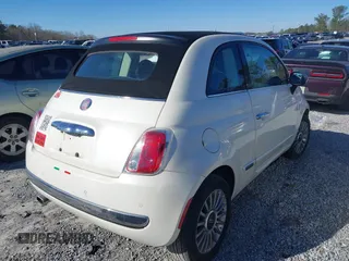 2012 FIAT 500 Gucci with VIN 3C3CFFER7CT119178, listed as a IAAI auction lot 41592427 with 63,836 mi miles. Bid and sale history available at carsss.com. Image 4.