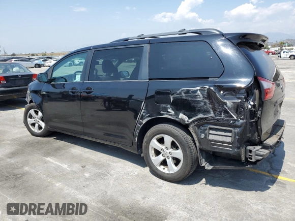 2017 Toyota Sienna LE Auto Access Seat with VIN 5TDKZ3DC3HS862142, listed as a Copart auction lot 55682985 with 85,833 mi miles and Salvage title. Bid and sale history available at DreamBid. Image 2.