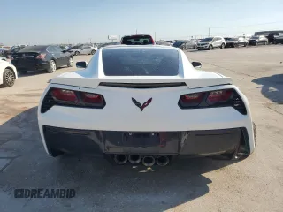 2017 Chevrolet Corvette 1LT with VIN 1G1YB2D75H5113871, listed as a Copart auction lot 73677114 with 0 mi miles and Salvage Title. Bid and sale history available at carsss.com. Image 6.