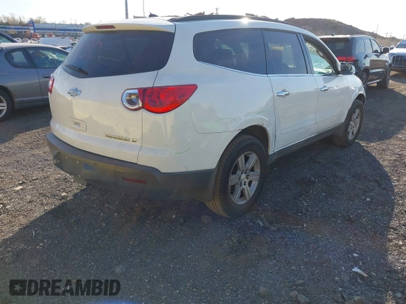 2012 Chevrolet Traverse 1LT with VIN 1GNKRGED8CJ255147, listed as a IAAI auction lot 40706030 with 177,539 mi miles and . Bid and sale history available at DreamBid. Image 4.