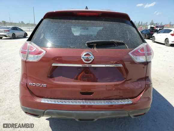 2015 Nissan Rogue S with VIN KNMAT2MT2FP504352, listed as a Copart auction lot 52797585 with 156,644 mi miles and Salvage Title. Bid and sale history available at carsss.com. Image 6.