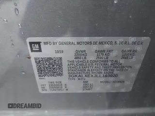 2020 GMC Terrain Denali with VIN 3GKALXEX3LL183920, listed as a IAAI auction lot 42329419 with 122,475 mi miles and . Bid and sale history available at DreamBid. Image 9.