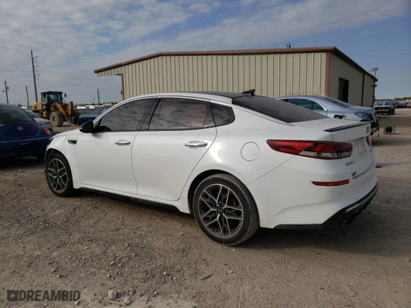 2019 Kia Optima SX with VIN 5XXGW4L27KG285797, listed as a Copart auction lot 76615164 with 25,551 mi miles and Salvage Title. Bid and sale history available at carsss.com. Image 2.