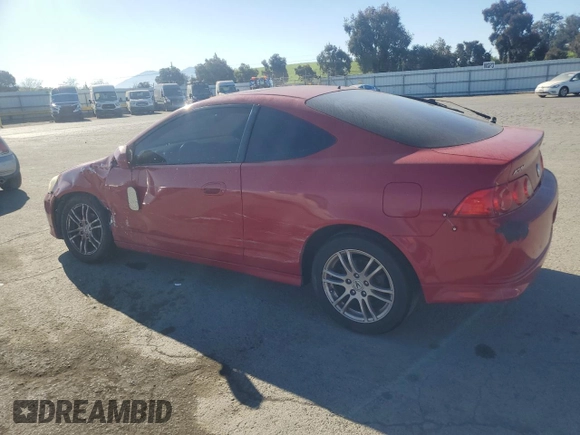 2006 Acura RSX with VIN JH4DC54886S005416, listed as a Copart auction lot 50252995 with 286,902 mi miles and Salvage Title. Bid and sale history available at carsss.com. Image 2.