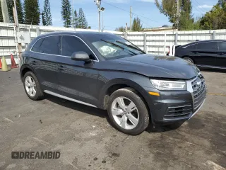 2019 Audi Q5 Premium with VIN WA1ANAFY4K2086553, listed as a Copart auction lot 46258075 with 97,817 mi miles and Non Repairable. Bid and sale history available at carsss.com. Image 4.