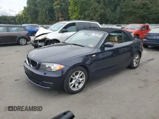 2009 BMW 1 Series 128i with VIN WBAUN13559VH80948, listed as a Copart auction lot 73012384 with 130,694 mi miles and Clean Title. Bid and sale history available at carsss.com. Image 1.