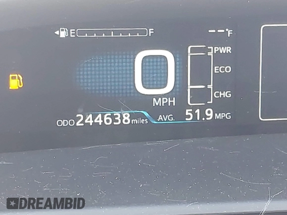 2017 Toyota Prius Two with VIN JTDKARFU6H3535784, listed as a IAAI auction lot 41271625 with 244,638 mi miles. Bid and sale history available at carsss.com. Image 15.