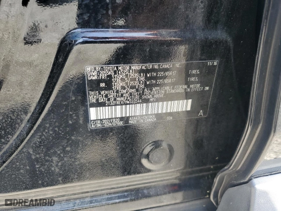 2017 Toyota RAV4 LE with VIN 2T3ZFREV7HW333544, listed as a Copart auction lot 49825495 with 90,505 mi miles and Salvage Title. Bid and sale history available at carsss.com. Image 14.