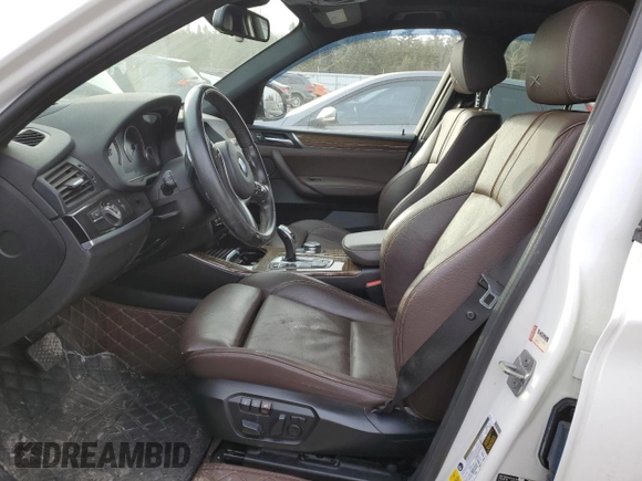 2017 BMW X3 xDrive28i with VIN 5UXWX9C52H0D95846, listed as a Copart auction lot 48123175 with Not Provided miles and Salvage Title. Bid and sale history available at DreamBid. Image 7.