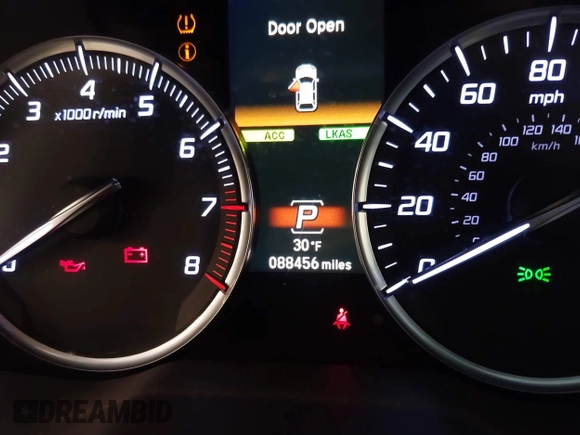 2019 Acura MDX with VIN 5J8YD4H30KL004260, listed as a IAAI auction lot 41359371 with 88,456 mi miles. Bid and sale history available at carsss.com. Image 7.