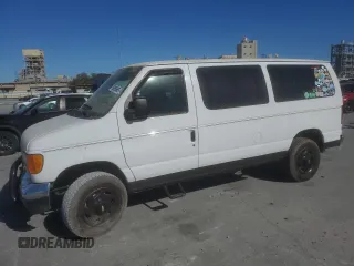 2006 Ford Econoline Passenger XL with VIN 1FBNE31L66DB36821, listed as a Copart auction lot 50056665 with 151,997 mi miles and Salvage Title. Bid and sale history available at carsss.com. Image 1.