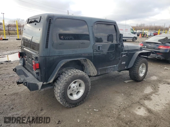 2002 Jeep Wrangler Sport with VIN 1J4FA49S22P751916, listed as a Copart auction lot 43386935 with 0 mi miles and Non Repairable. Bid and sale history available at carsss.com. Image 3.