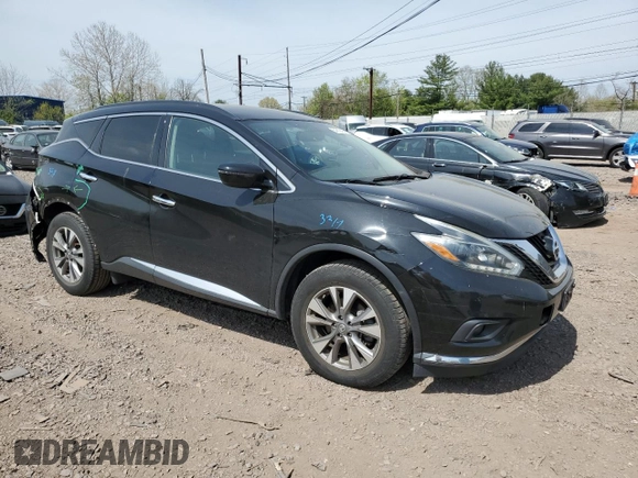 2018 Nissan Murano SV with VIN 5N1AZ2MG2JN116474, listed as a Copart auction lot 54519435 with 70,062 mi miles and Salvage Title. Bid and sale history available at DreamBid. Image 4.