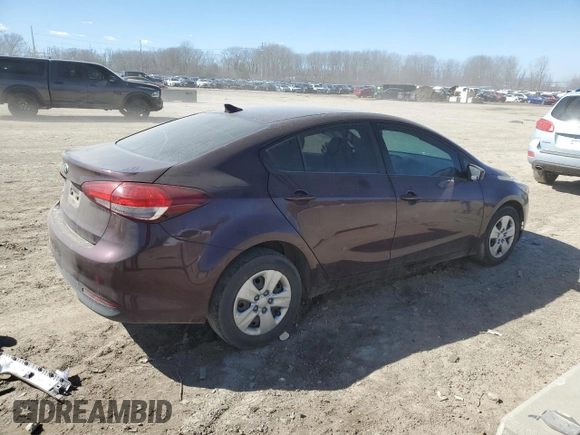 2017 Kia Forte LX with VIN 3KPFK4A70HE160177, listed as a Copart auction lot 48295945 with 133,496 mi miles and Salvage Title. Bid and sale history available at carsss.com. Image 3.
