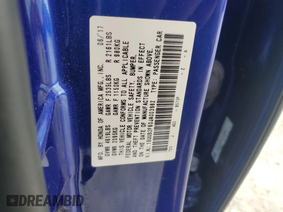 2018 Acura TLX w/A-SPEC Pkg with VIN 19UUB2F60JA003982, listed as a Copart auction lot 63614465 with 29,854 mi miles and Salvage title. Bid and sale history available at DreamBid. Image 12.