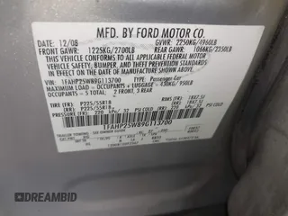 2009 Ford Taurus Limited z VIN 1FAHP25W89G113700, wystawiony jako IAAI lot #42365923 z przebiegiem 235 252 mil mil oraz . Historia ofert i sprzedaży dostępna na DreamBid. Obrazek 9.
