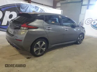 2022 Nissan LEAF SV with VIN 1N4AZ1CV8NC555264, listed as a Copart auction lot 45670885 with 27,089 mi miles and Salvage Title. Bid and sale history available at DreamBid. Image 3.