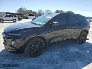 2022 Chevrolet Blazer RS with VIN 3GNKBERS5NS126978, listed as a Copart auction lot 45568815 with 74,810 mi miles and Salvage Title. Bid and sale history available at carsss.com. Image 1.