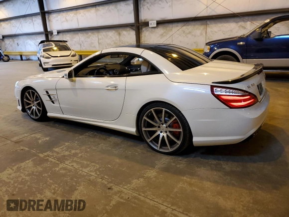 2013 Mercedes-Benz SL 63 AMG with VIN WDDJK7EA8DF008963, listed as a Copart auction lot 62419415 with 36,683 mi miles and Salvage title. Bid and sale history available at DreamBid. Image 2.