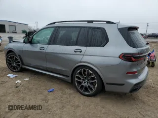 2024 BMW X7 M60i with VIN 5UX33EM08R9U14632, listed as a Copart auction lot 44566175 with 0 mi miles and Salvage Title. Bid and sale history available at carsss.com. Image 2.