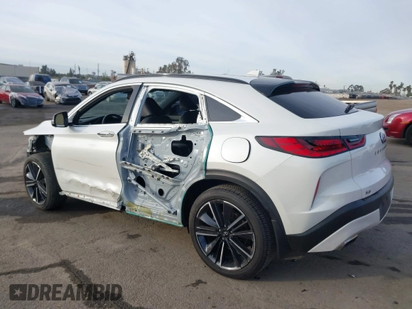2022 Infiniti QX55 Essential with VIN 3PCAJ5K33NF106702, listed as a IAAI auction lot 41396756 with 20,580 mi miles and . Bid and sale history available at DreamBid. Image 3.