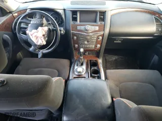 2017 Nissan Armada SV with VIN JN8AY2NC5H9506138, listed as a Copart auction lot 83483064 with 127,638 mi miles and Salvage Title. Bid and sale history available at carsss.com. Image 8.