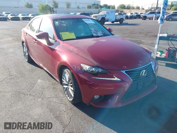 2014 Lexus IS 250 with VIN JTHBF1D24E5003436, listed as a IAAI auction lot 42658797 with 186,226 mi miles and . Bid and sale history available at DreamBid. Image 1.