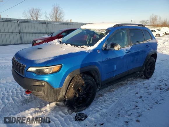 2019 Jeep Cherokee Trailhawk Elite with VIN 1C4PJMBN7KD281186, listed as a Copart auction lot 88060405 with 110,268 mi miles and Clean title. Bid and sale history available at DreamBid. Image 1.