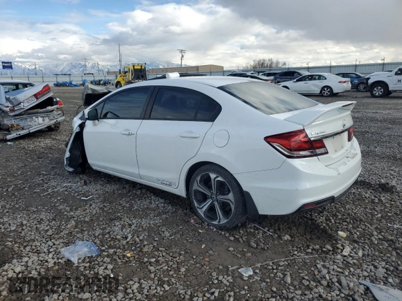 2015 Honda Civic Sedan Si with VIN 2HGFB6E55FH707595, listed as a Copart auction lot 45353825 with 0 mi miles and Salvage Title. Bid and sale history available at carsss.com. Image 2.