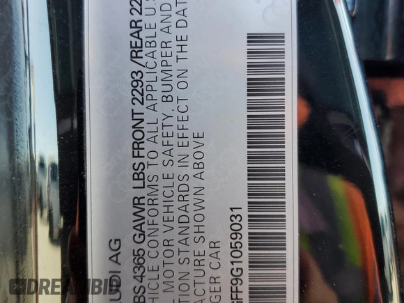 2016 Audi A3 1.8T Premium Plus with VIN WAUC7GFF9G1059031, listed as a Copart auction lot 56444364 with 75,577 mi miles. Bid and sale history available at carsss.com. Image 12.