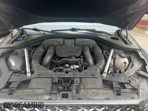 2022 Genesis GV70 Sport with VIN KMUMCDTC6NU028274, listed as a Copart auction lot 61770155 with 46,523 mi miles and Salvage title. Bid and sale history available at DreamBid. Image 7.