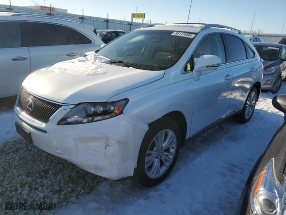2011 Lexus RX 450h with VIN JTJBC1BA3B2420951, listed as a Copart auction lot 88117905 with 128,714 mi miles and Salvage Title. Bid and sale history available at carsss.com. Image 1.
