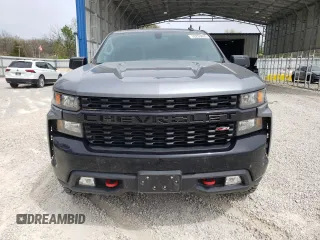 2021 Chevrolet Silverado 1500 Custom Trail Boss with VIN 3GCPYCEF8MG347180, listed as a Copart auction lot 52203695 with 32,187 mi miles and Salvage Title. Bid and sale history available at DreamBid. Image 5.