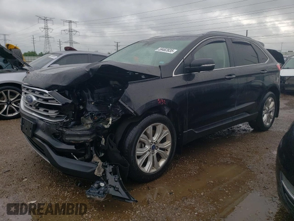 2020 Ford Edge Titanium with VIN 2FMPK4K97LBA16335, listed as a Copart auction lot 59462835 with 89,376 mi miles and Salvage title. Bid and sale history available at DreamBid. Image 1.
