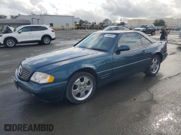 1999 Mercedes-Benz SL 500 with VIN WDBFA68F7XF177749, listed as a Copart auction lot 51460545 with 140,028 mi miles and Clean title. Bid and sale history available at DreamBid. Image 1.