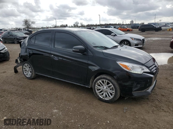2023 Mitsubishi Mirage SE z VIN ML32FVFJ3PHF06556, wystawiony jako Copart lot #85017264 z przebiegiem 34 585 mil mil oraz Szkoda całkowita • Salvage title. Historia ofert i sprzedaży dostępna na DreamBid. Obrazek 4.