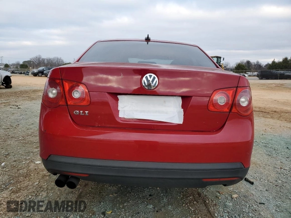2006 Volkswagen Jetta Sedan GLI 2.0L Turbo with VIN 3VWXJ71K36M677017, listed as a Copart auction lot 87815055 with 167,139 mi miles and Salvage Title. Bid and sale history available at carsss.com. Image 6.