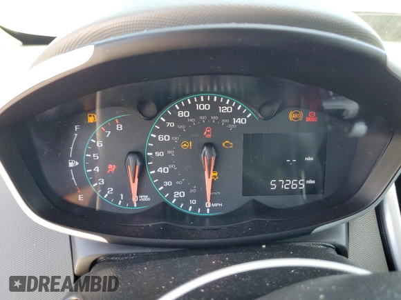 2020 Chevrolet Sonic LT with VIN 1G1JD5SB7L4101000, listed as a Copart auction lot 52336625 with 57,265 mi miles and Salvage title. Bid and sale history available at DreamBid. Image 9.