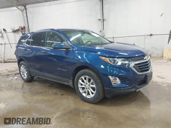 2019 Chevrolet Equinox LT with VIN 2GNAXUEV6K6298549, listed as a IAAI auction lot 42050786 with 43,870 mi miles and . Bid and sale history available at DreamBid. Image 1.