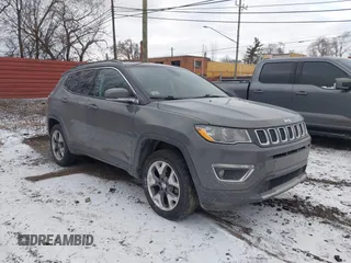 2020 Jeep Compass Limited with VIN 3C4NJDCBXLT104350, listed as a IAAI auction lot 41251659 with 151,379 mi miles. Bid and sale history available at carsss.com. Image 1.