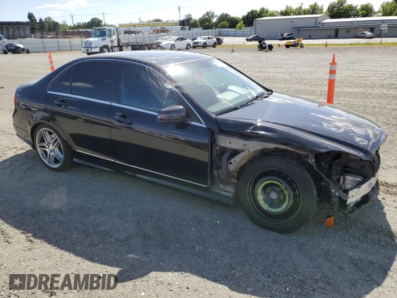 2013 Mercedes-Benz C 300 Sport with VIN WDDGF8AB1DR258319, listed as a Copart auction lot 56580615 with 212,921 mi miles and Clean Title. Bid and sale history available at DreamBid. Image 4.
